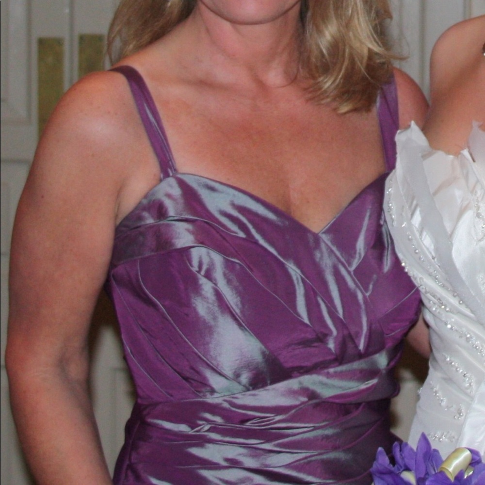 Lavender ball gown with matching cover up